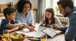 Family planning weekend activities together - involving everyone in adventure planning